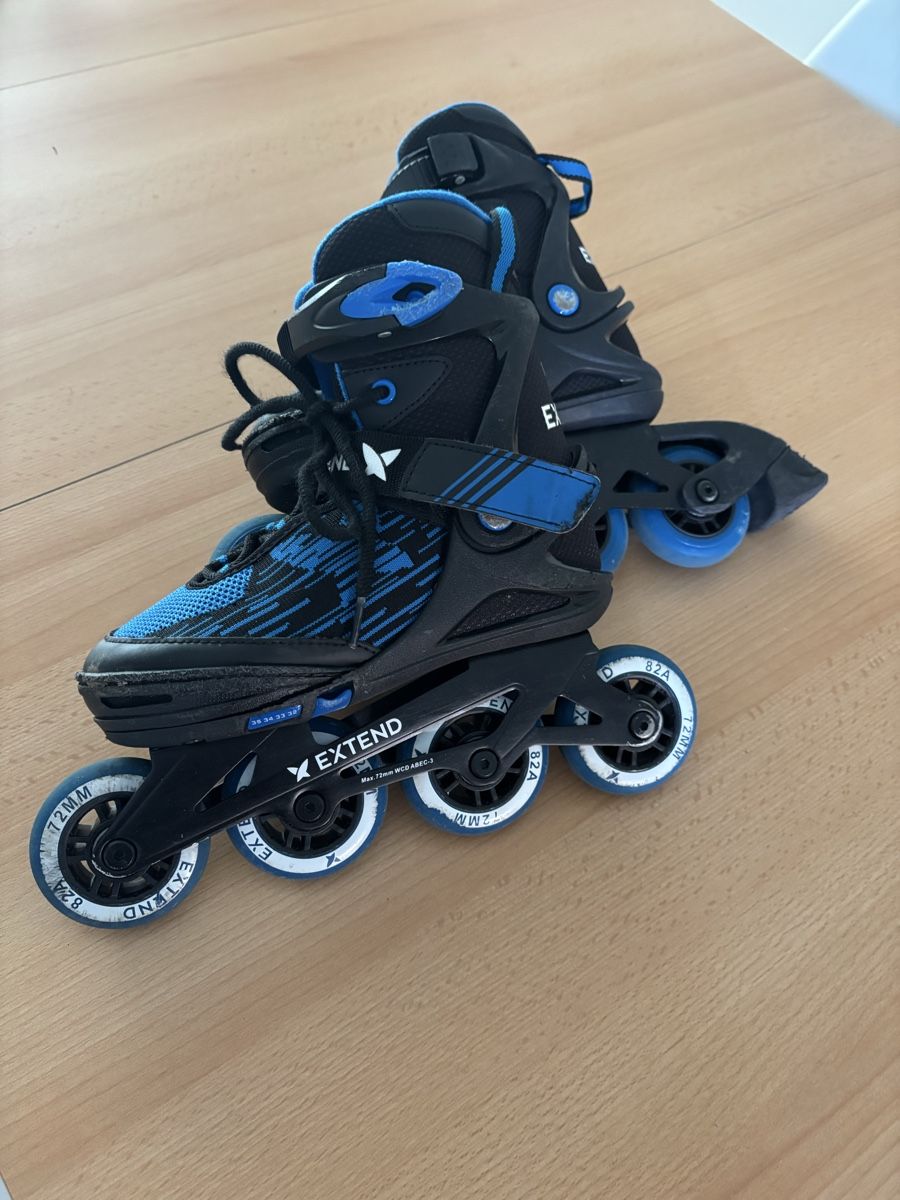 Inline-Skating & Rollschuhe: Pattini in linea Extend, blu e neri no.32-35 – Gebraucht aus Caslano von sco_6k8s 1