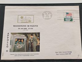 Astrophil-Beleg Apollo-11-Mission, Wasserung im Pazifik 1969