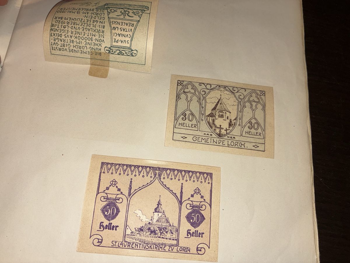 Banknoten: Collection de billets Notgeld , année 1920 – Neu und originalverpackt aus Semsales von Flohmarkt. 3