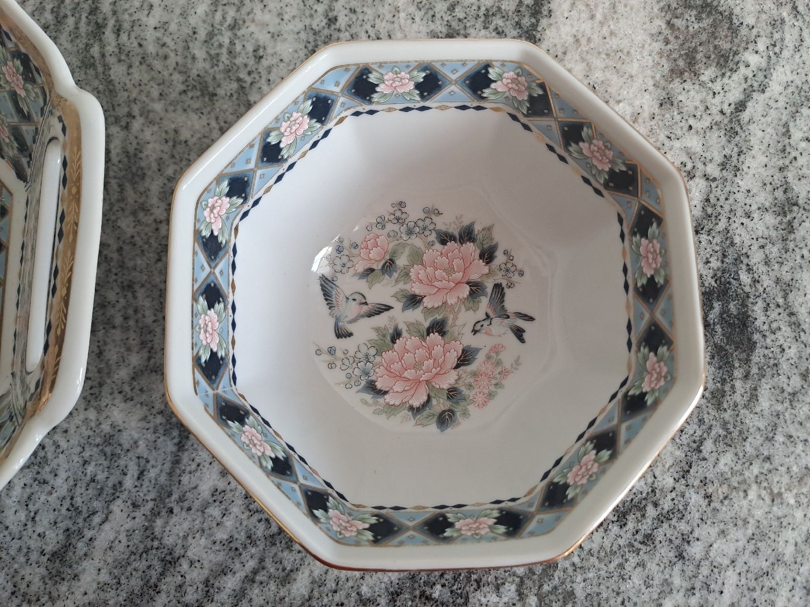 Schalen: Schale mit Blumen und Vögeln, 2-teilig – Gebraucht aus Rickenbach LU von bishiida 3