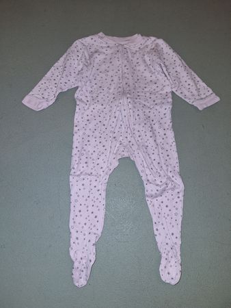 rosa Pyjama mit Sterne in Gr. 74/80