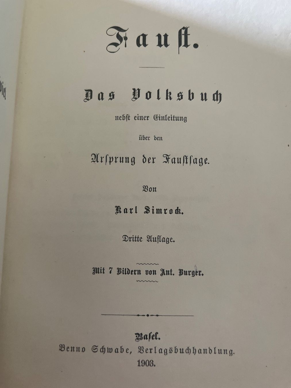 Bücher: Simrock Doktor Faust / Auflage 1903 – Gebraucht aus Ettingen von bri_6bhw 2