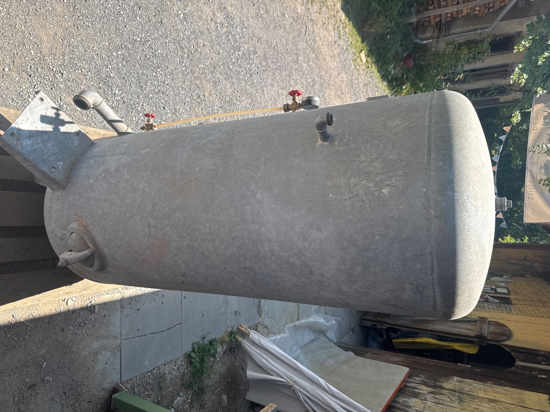 Tränken & Tröge: Druckbehälter Wassertank 500L verzinkt – Gebraucht aus Bonstetten von Schnurengeige 2