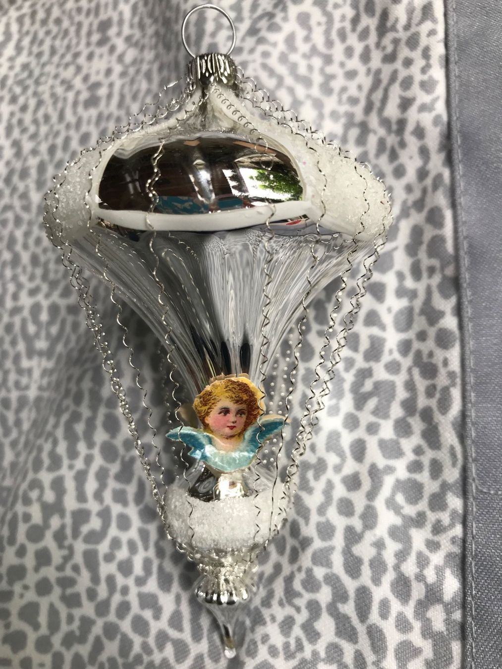 Tutte le decorazioni: Nostalgischer Christbaumschmuck mit Engelskopf-Oblaten – Nuovo e nell'imballaggio originale da Alpnach Dorf venduto da marvo