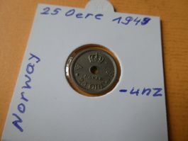 Norwegen 1949, 25 Oere