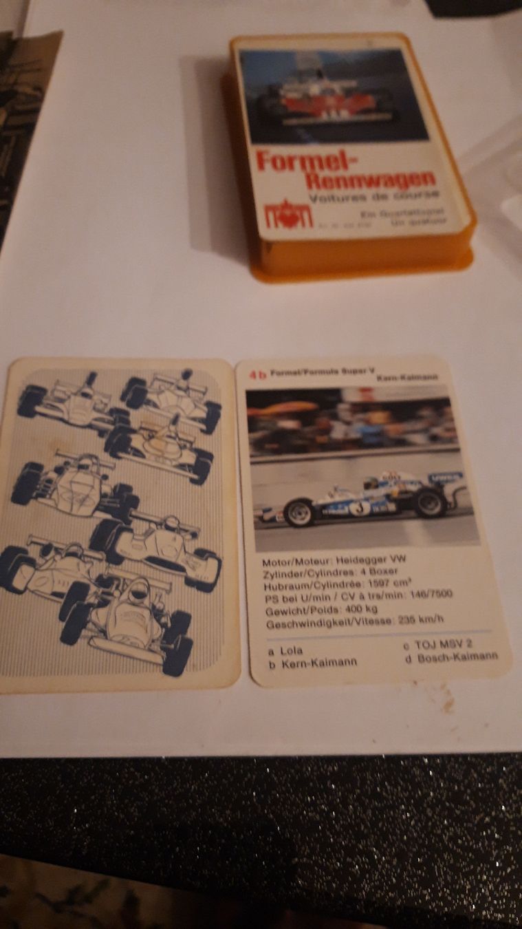Giochi: Formel-1 Quartett Oldtimer Rennwagen Spiel – Difettoso da Schangnau venduto da Arnika56 2