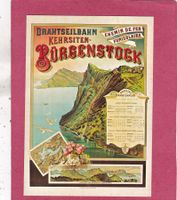 Repro aus Plakatsammlung  Drahtseilbahn Kehrsiten Bürgenstoc