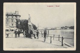 Chocolat Cailler: LUGANO, Quai (1930s)