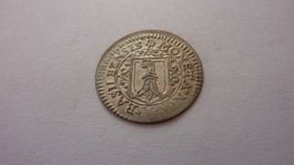 Kantonalmünze : Kanton Basel-Stadt , Assis 1708, vorz.