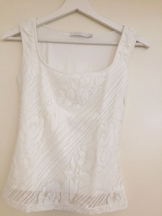 Chemisier Anne Fontaine - Taille 38 - Blanc En Coton - Occasion Très Bon état
