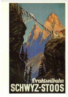 Stoos - Standseilbahn (Plakatkarte)