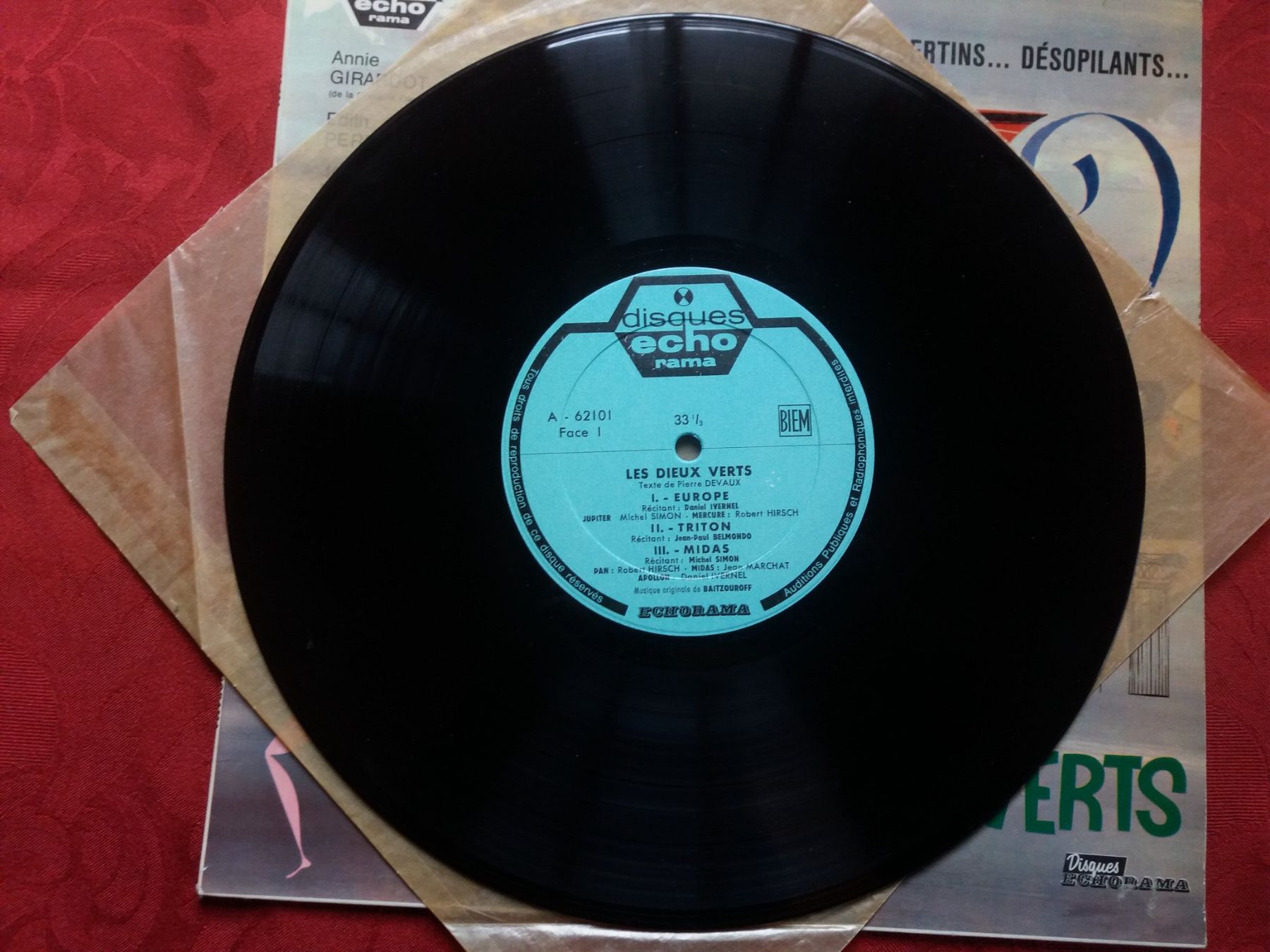 Dischi in vinile: LP 25 cm, Les Dieux Verts - Devaux/Belmondo – Usato da Meyrin venduto da toutatis 2