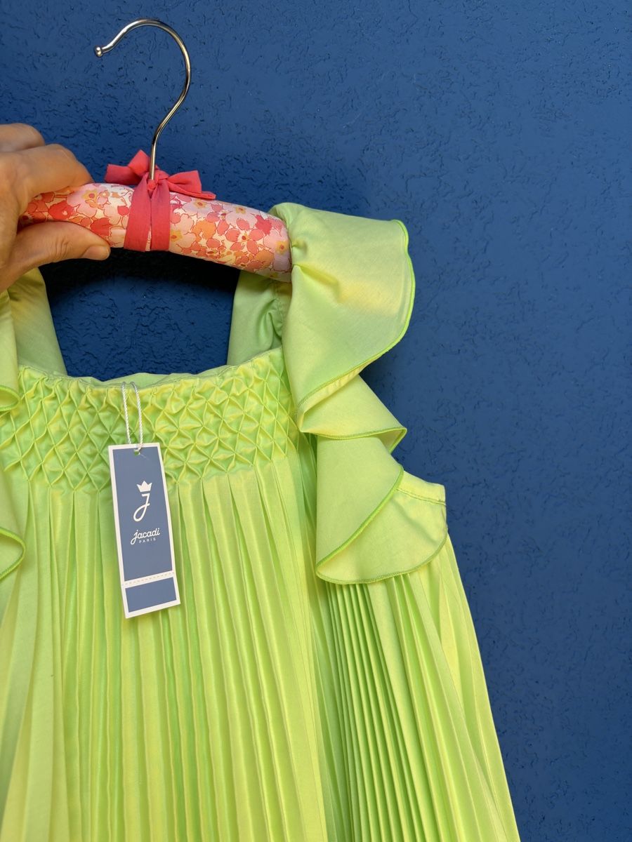 Jacadi Vestiti & Gonne: Robe plissée vert anis Jacadi 12 ans - 152cm NEUVE – Nuovo e nell'imballaggio originale da Founex venduto da ari_2gt7 2