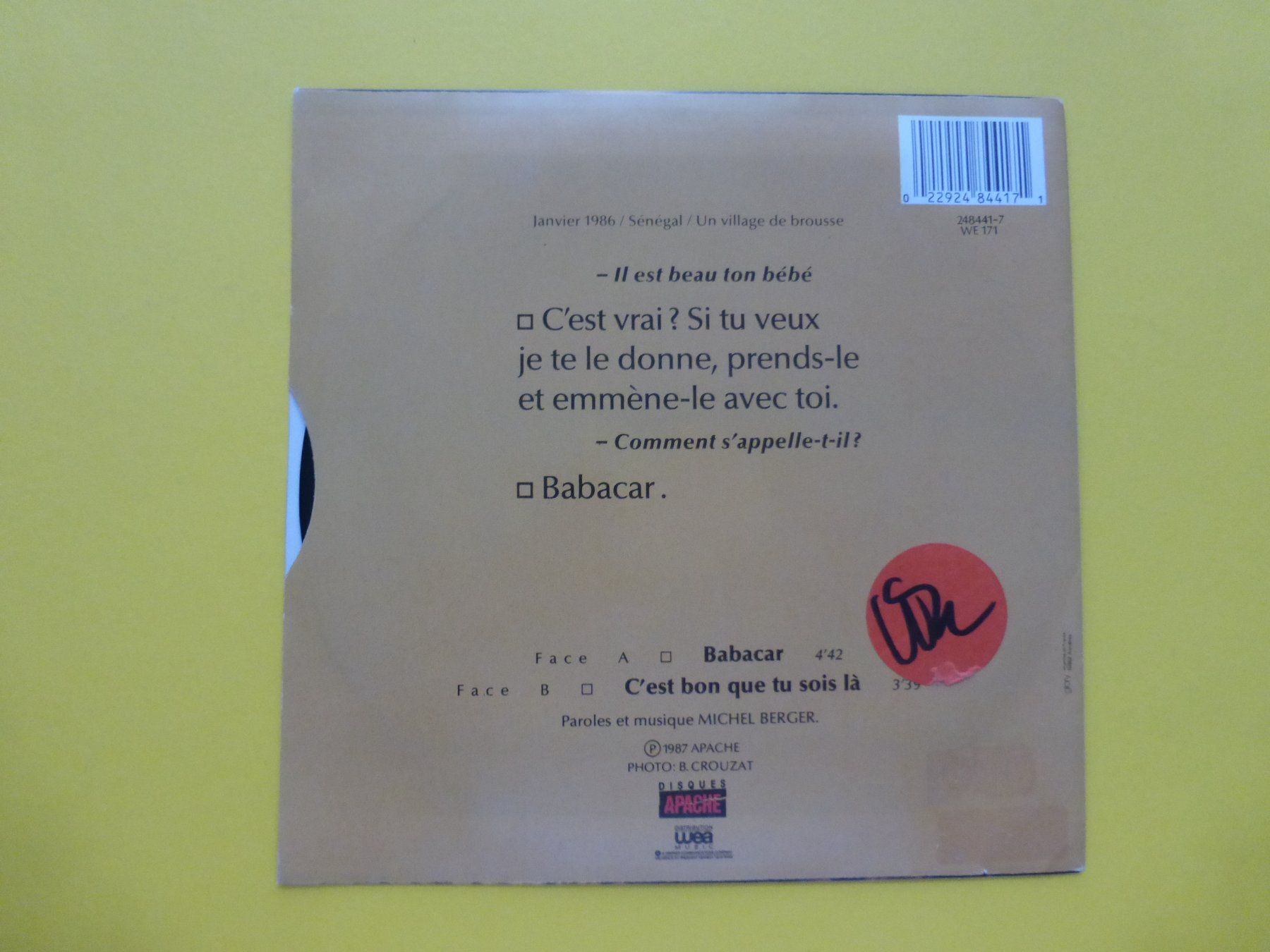 Dischi in vinile: France Gall – Babacar – Usato da Zürich venduto da Swiss57 1