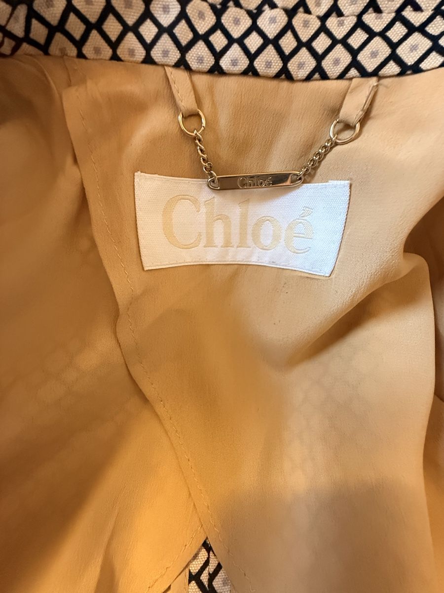 Chloé Giacche: Stylish Chloé Blazer - Unique Pattern - Size 40 - Perfect! – Usato da Blonay venduto da ana_cfz5 2