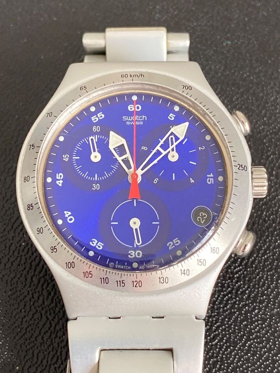 Swatch irony clearance chrono aluminium 1999