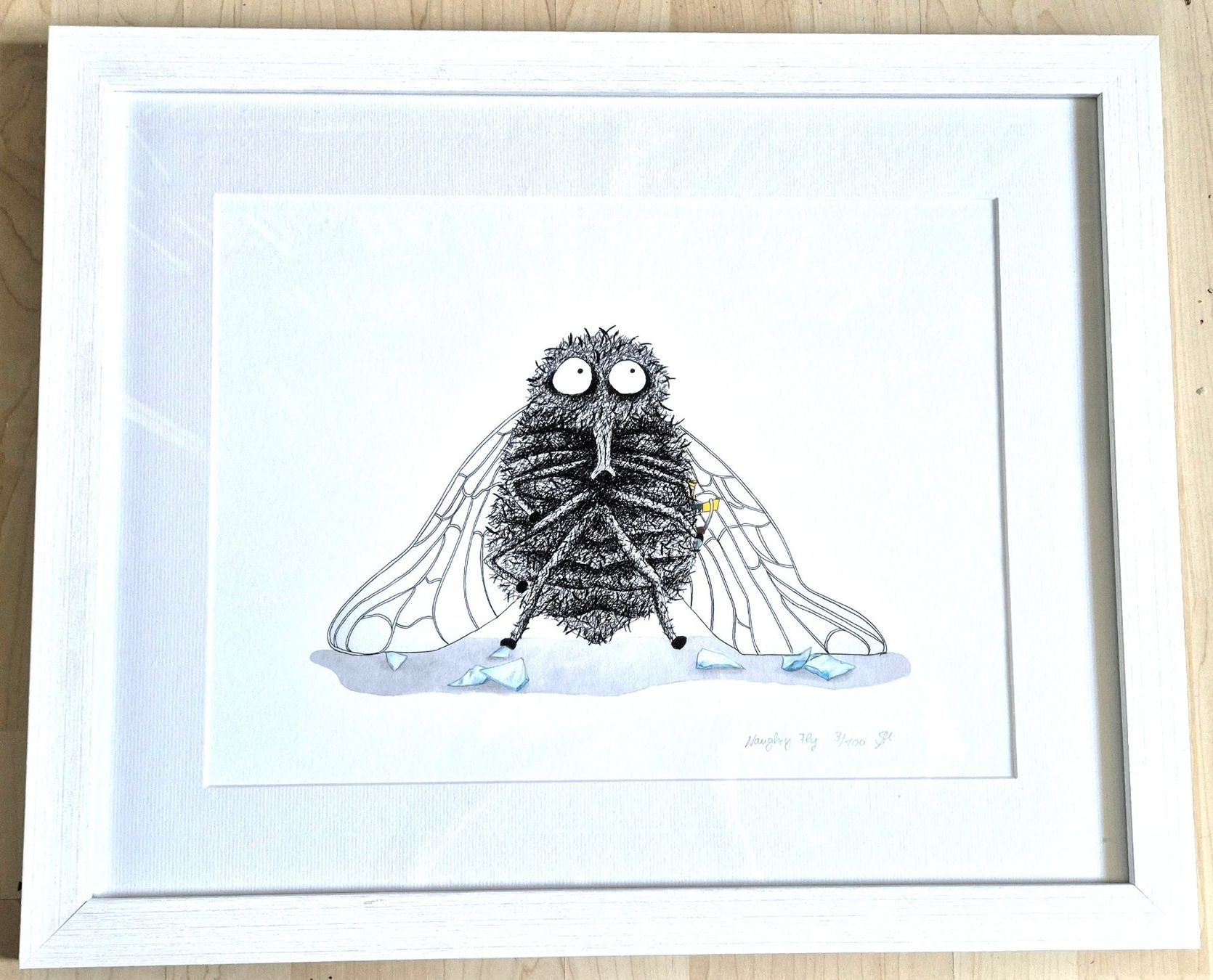 Grafica & Litografie: Naughty Fly - Lithographie – Usato da zürich venduto da kulturgrab 1