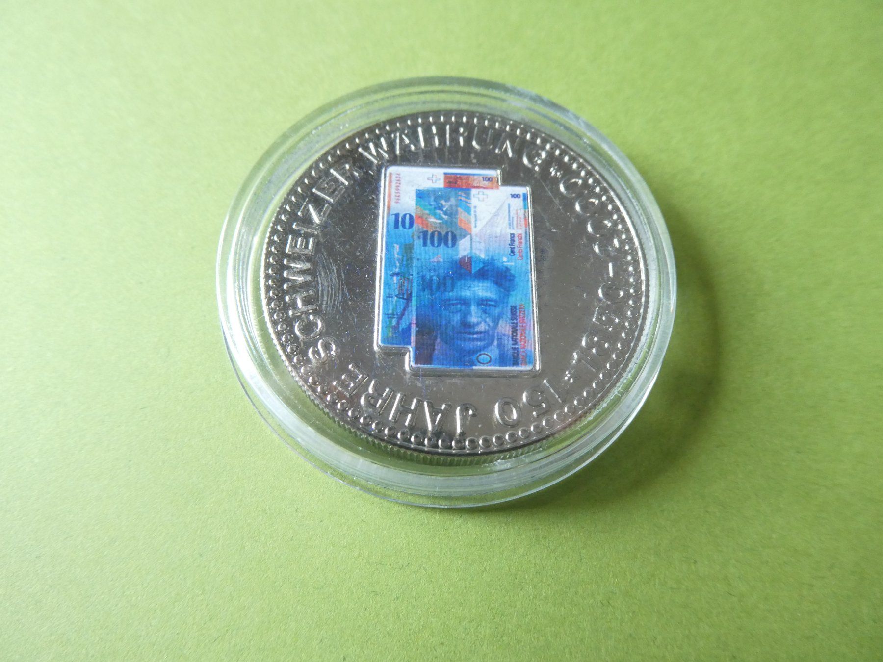 Médailles: Medaille 35 mm stgl. - 100 Frankennote – Neuf (Voir description) à Hinterforst par Rohusri