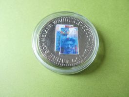 Medaille 35 mm stgl. - 100 Frankennote