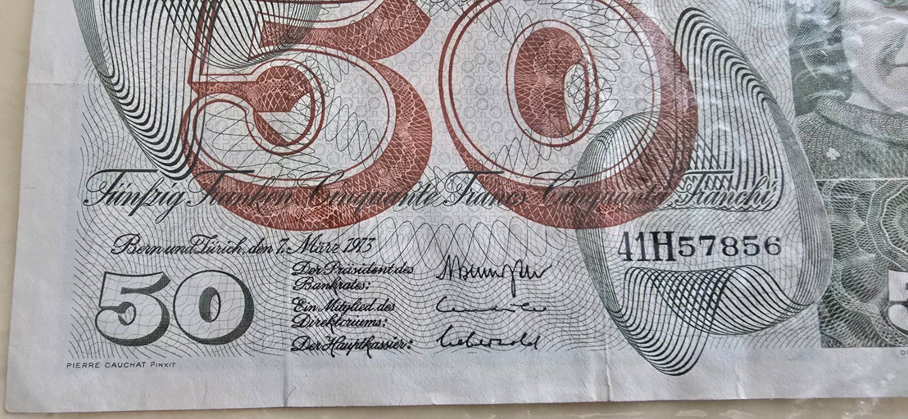 Banconote: 50 Franken Banknote 1973 – Usato da Dietikon venduto da abarth03 4