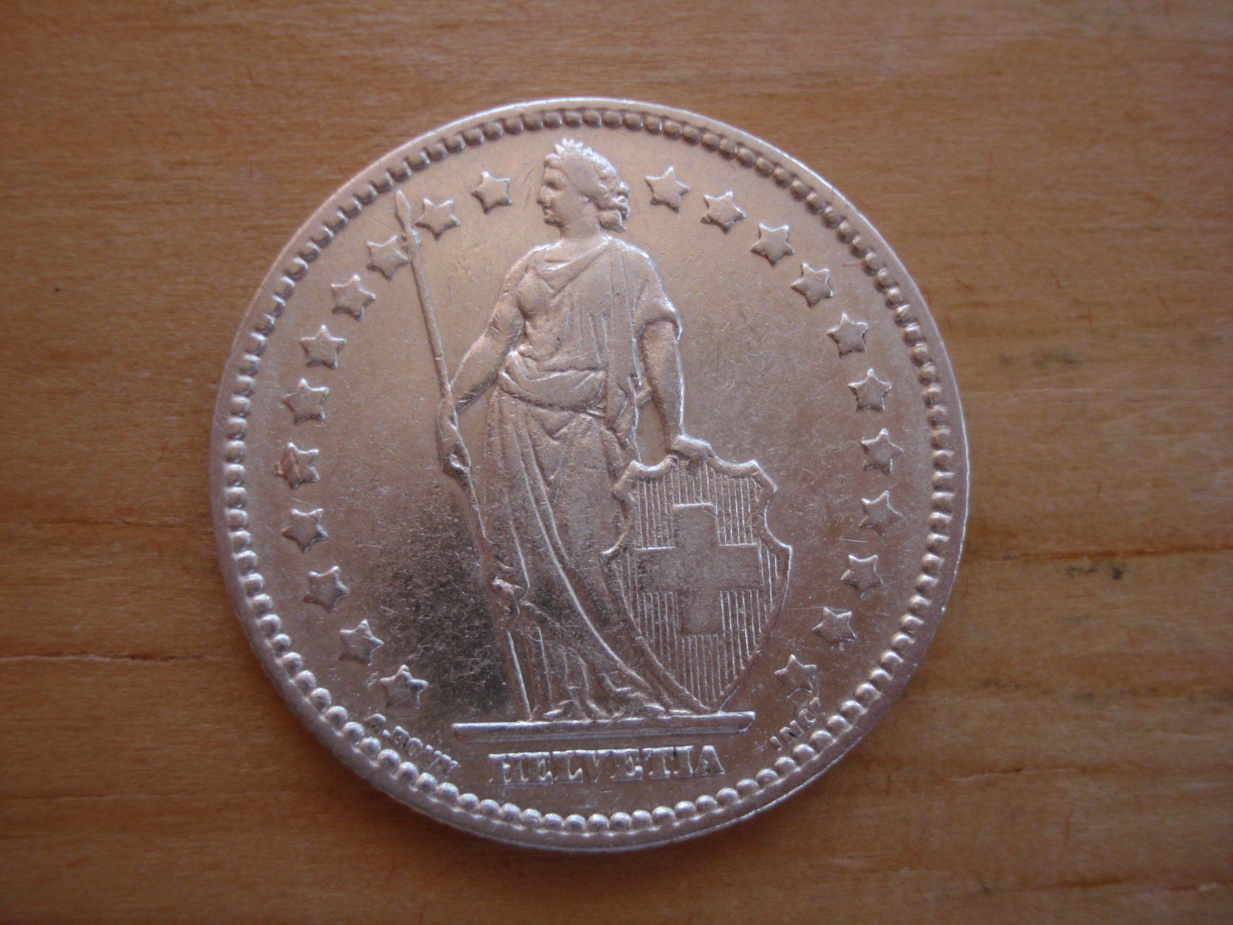 Tutti le monete: (C1) 1 Franken 1907 VZ- – Usato da Erlach venduto da Net-Coins 1