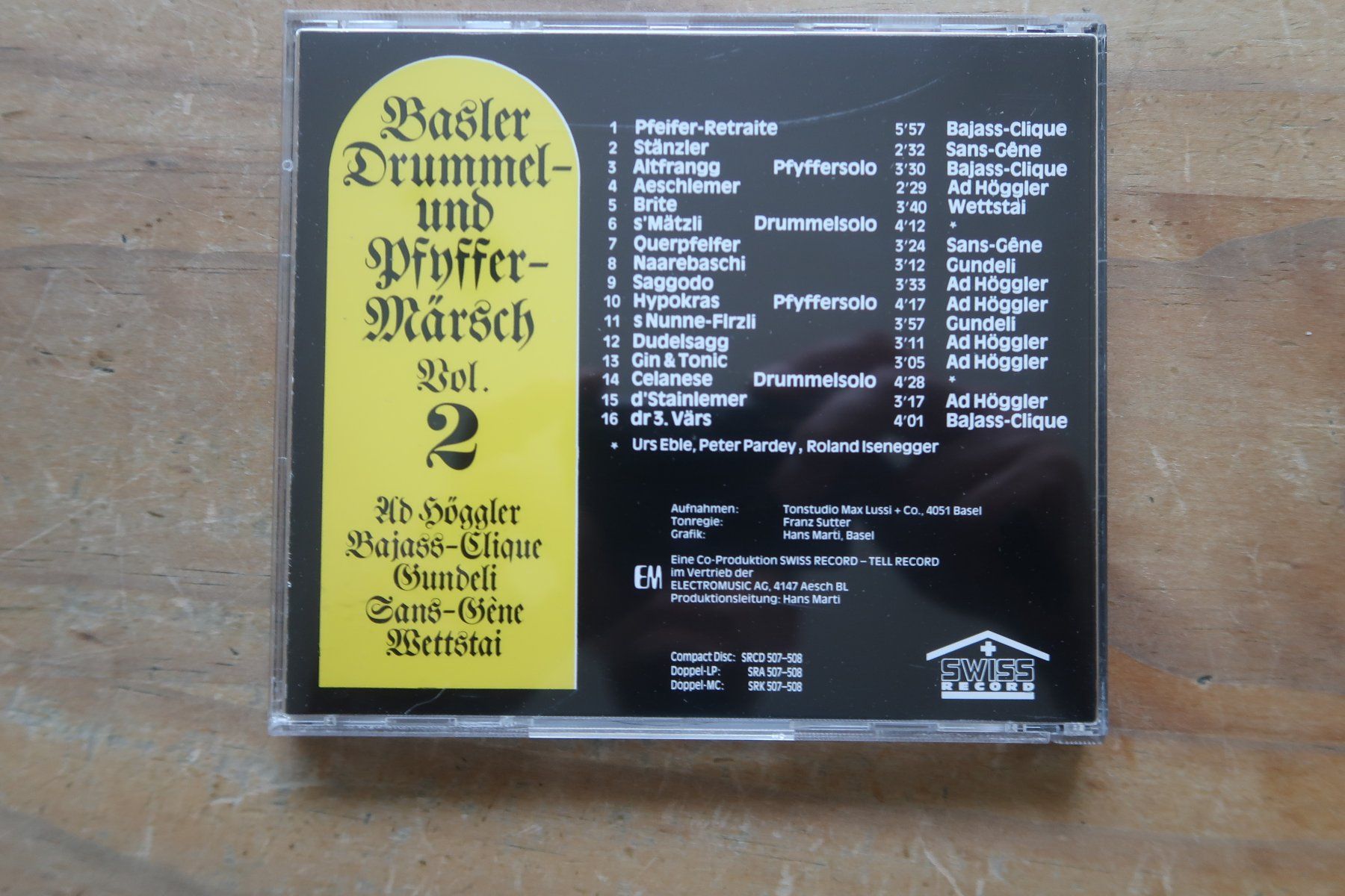 CDs: BASLER DRUMMEL- UND PFYFFER-MÄRSCH VOL. 2 - CD – D'occasion à Basel par Patiscat 1
