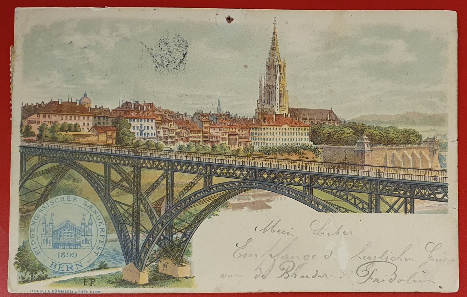 Cartoline postali: Bern 1899 - Eidgenössisches Sängerfest – Usato da Kreuzlingen venduto da Rschweiz1