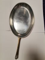 antike Kupferpfanne mit Messinggriff 30cm x 50cm