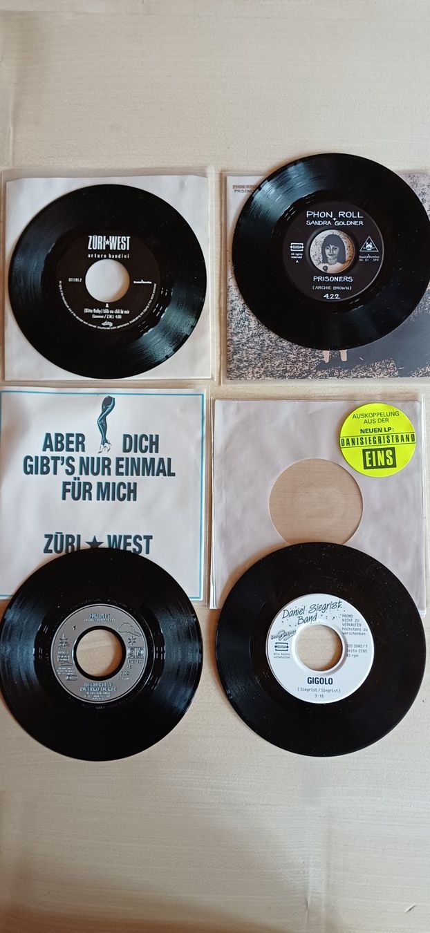 Dischi in vinile: 7" Singles Züri West, Phon Roll und Daniel Siegrist – Nuovo e nell'imballaggio originale da Dieterswil venduto da Jackie63 1