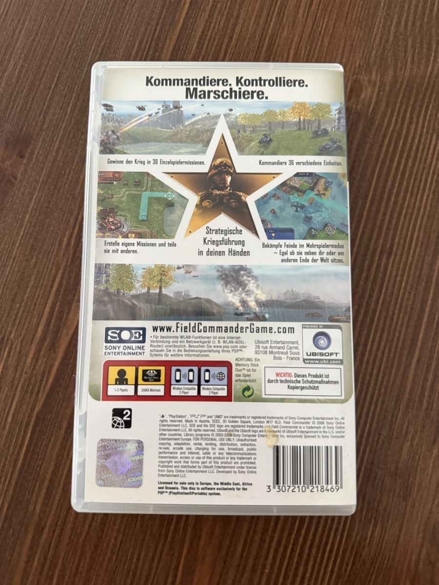 Jeux: Field Commander PSP Videospiel – D'occasion à Winterthur par mar_k8lf 1