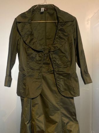 *VM  VERA MONT* KOSTÜM/BLAZER & KLEID Gr.38/S/M tannengrün