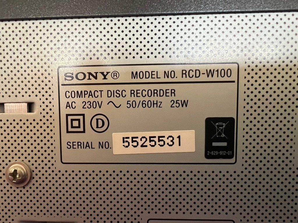 Sony Aufnahmegeräte: Sony RCD - W 100 CD Recorder – Gebraucht aus Bazenheid von  5