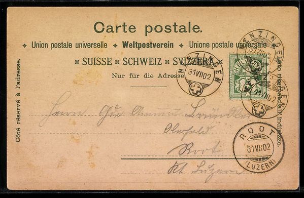 Ansichtskarten: Litho Menzingen, Wasserkuranstalt Schön – Gebraucht aus Berlin von bartko-reher 1
