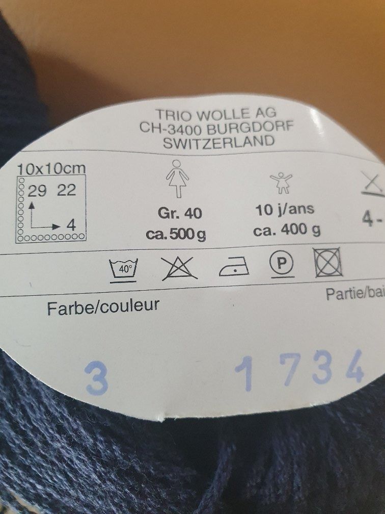 Wolle: Wolle 3 Strangen /50% Merino – Neu und originalverpackt aus Malters von Moeschi5 2