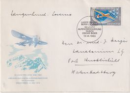 1963 Pro Aero Postflug Bern-Locarno SF 63.1b
