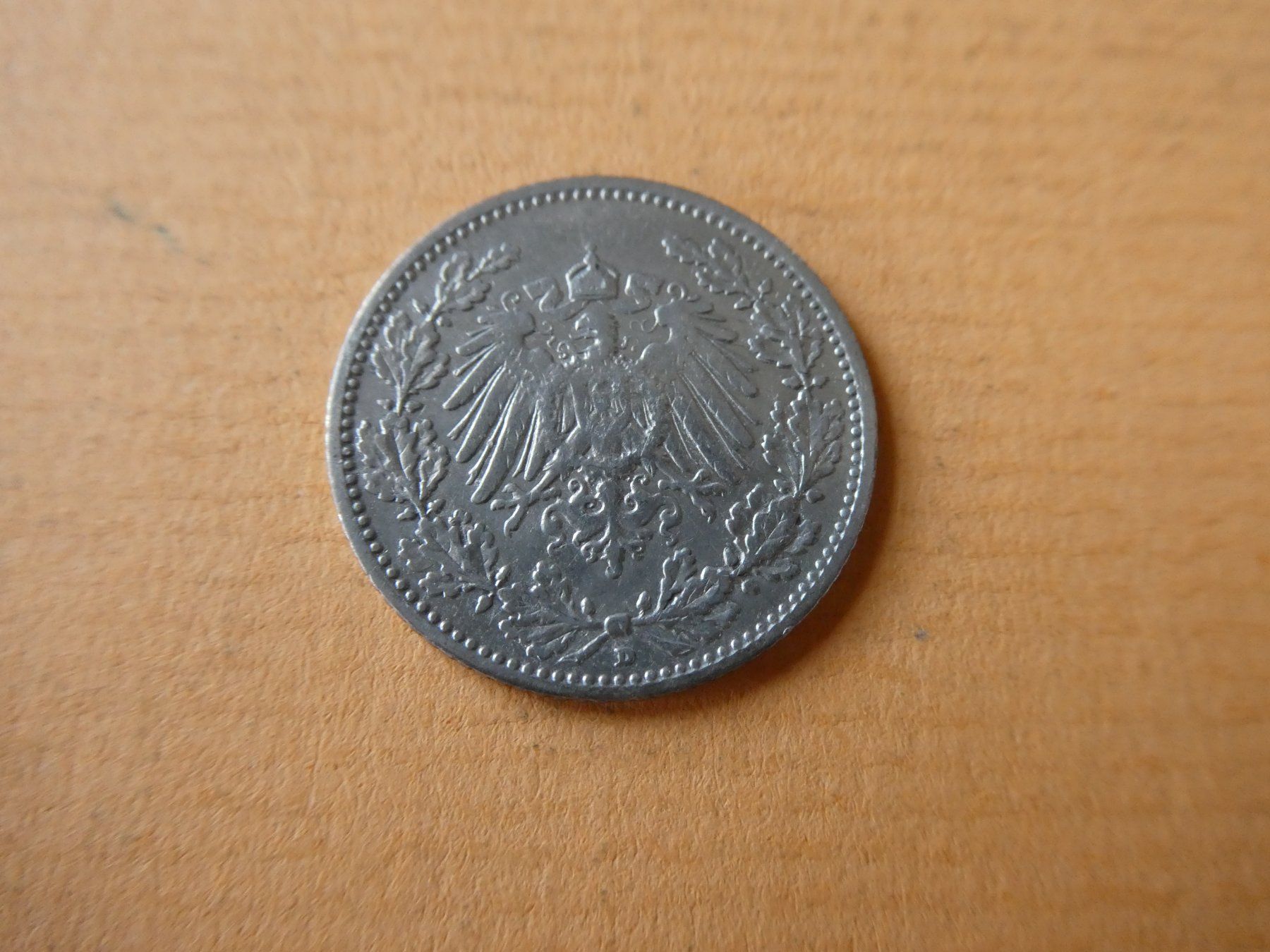 Alle Münzen: Dt. Reich 1907 D, 1/2 Silbermark – Gebraucht aus Hinterforst von Rohusri 1