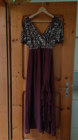 Festkleid Lace & Beads Petite 10(Bordeaux/Aubergine)