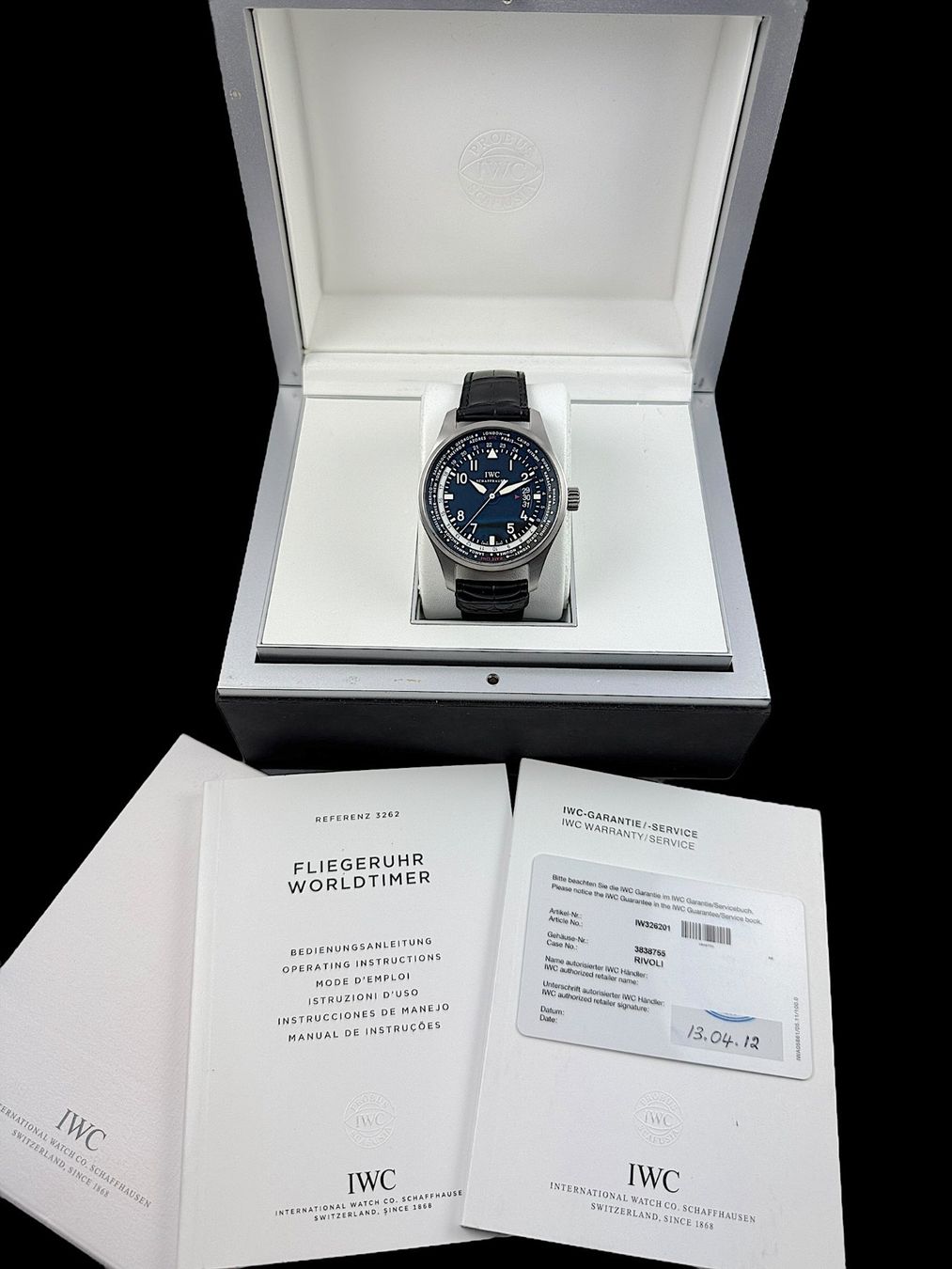 IWC Orologi: IWC Worldtimer Automatic 45mm Stahl Fullset 2012 *U1264 – Usato da Zürich venduto da GalerieInauen 1
