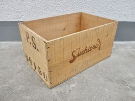 alte Holzkiste Kiste CHOCOLAT SUCHARD NEUCHATEL