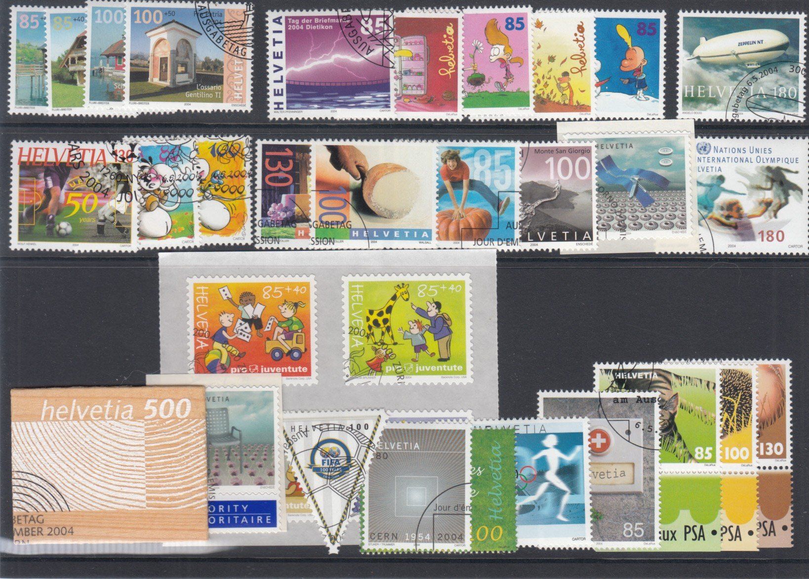 Tutti i francobolli: CH Ausgaben 2004 mit ET – Usato da Bürglen TG venduto da StampGraf