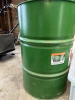 Grüner Metallfass 200 Liter mit Deckel gebraucht