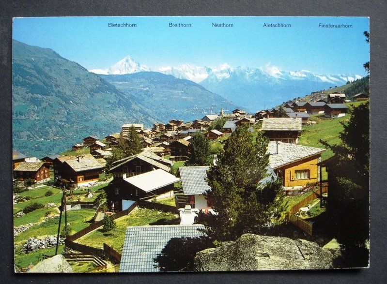 Cartoline postali: GRÄCHEN Wallis – Usato da Jona venduto da philajona