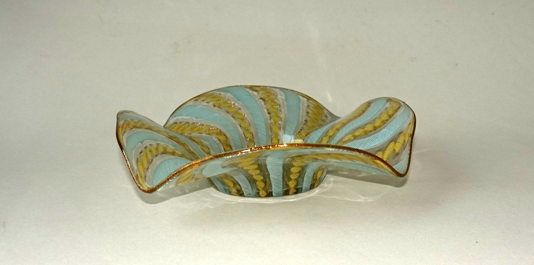 Murano Ciotole: Murano Fadenglas-Schale (A) – Usato da Brunnen venduto da brocundfloh