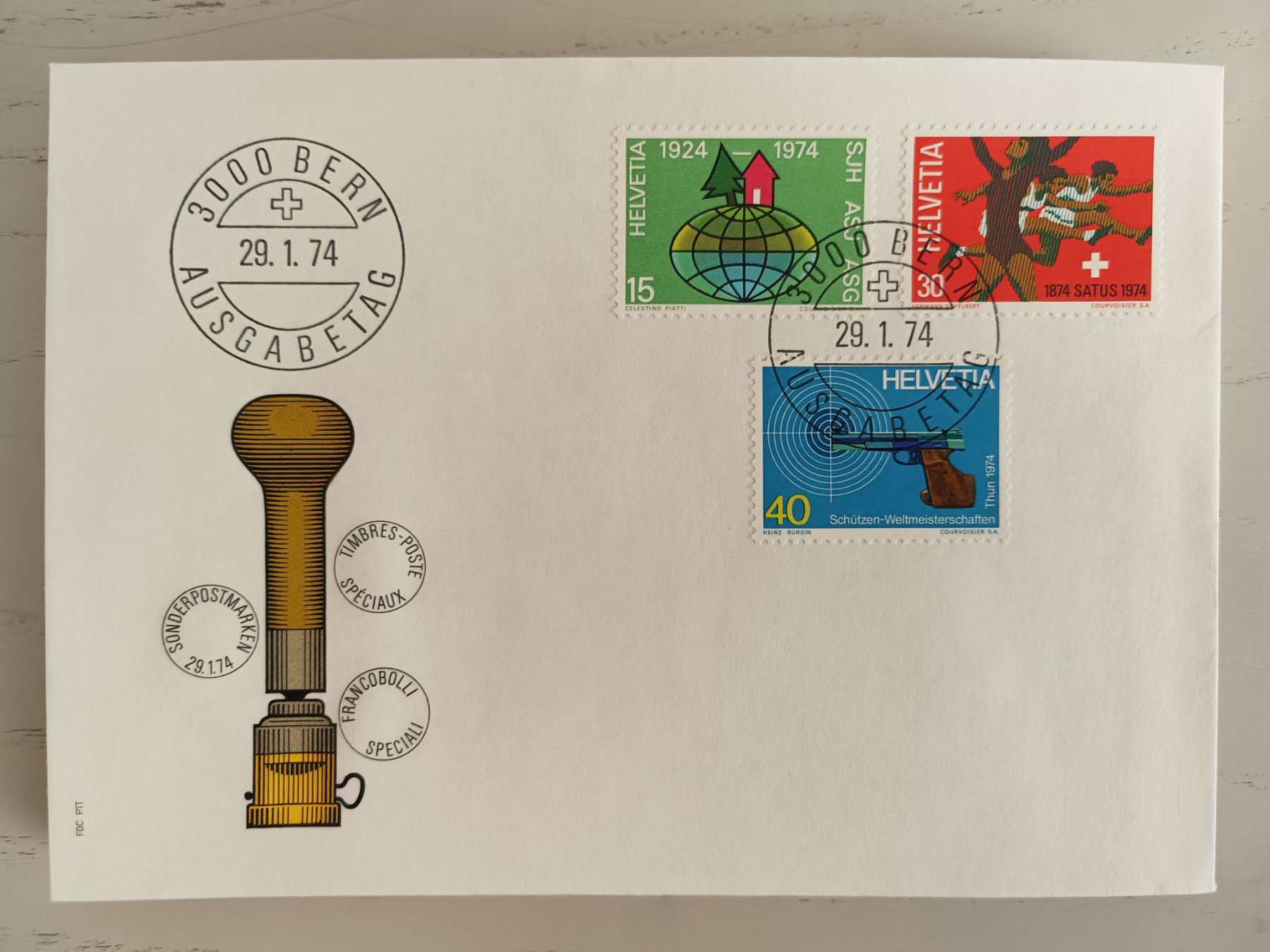 Tutti i francobolli: 1974 FDC Werbemarken – Usato da Dübendorf venduto da goeggi79