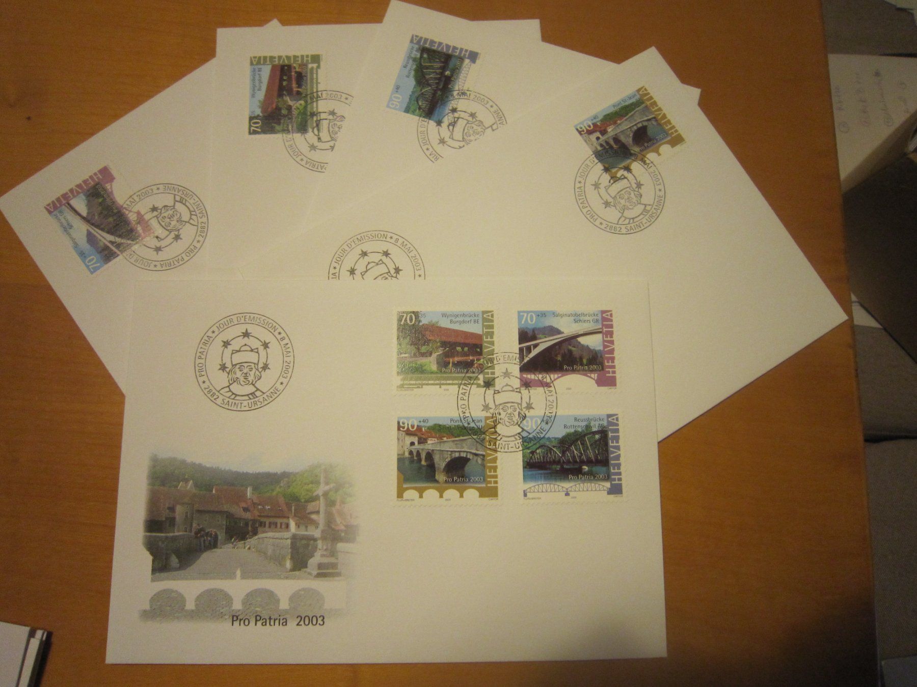 Tutti i francobolli: PP 2003 FDC Serie und einzeln – Usato da Gordola venduto da Polentaefung 1