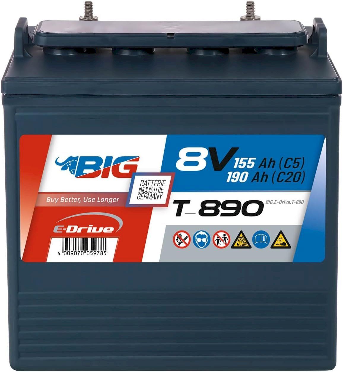 Elettrotecnica: BIG E-Drive 8V 190Ah Traktionsbatterie – Nuovo e nell'imballaggio originale da Bottighofen venduto da zaap