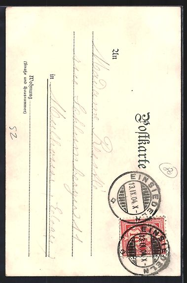 Cartoline postali: Litho Einsiedeln, Gnadenkapelle, Gnadenb – Usato da Berlin venduto da bartko-reher 1