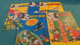 5 Micky Maus Magazine 1973/1974