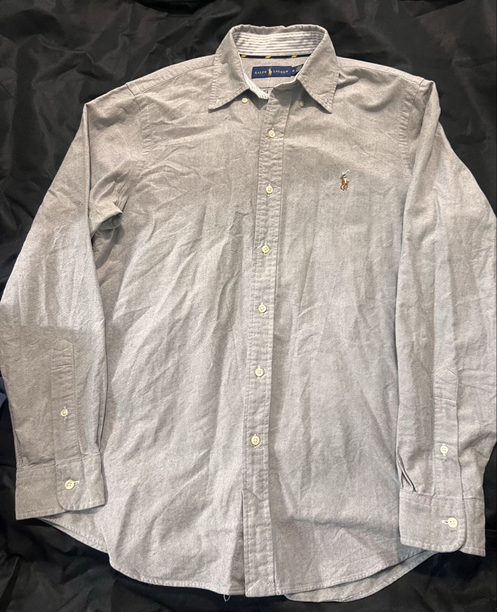 Ralph Lauren Camicie: Ralph Lauren Hemd grau Langarm Grösse M  – Usato da Diepoldsau venduto da Tayiron 2