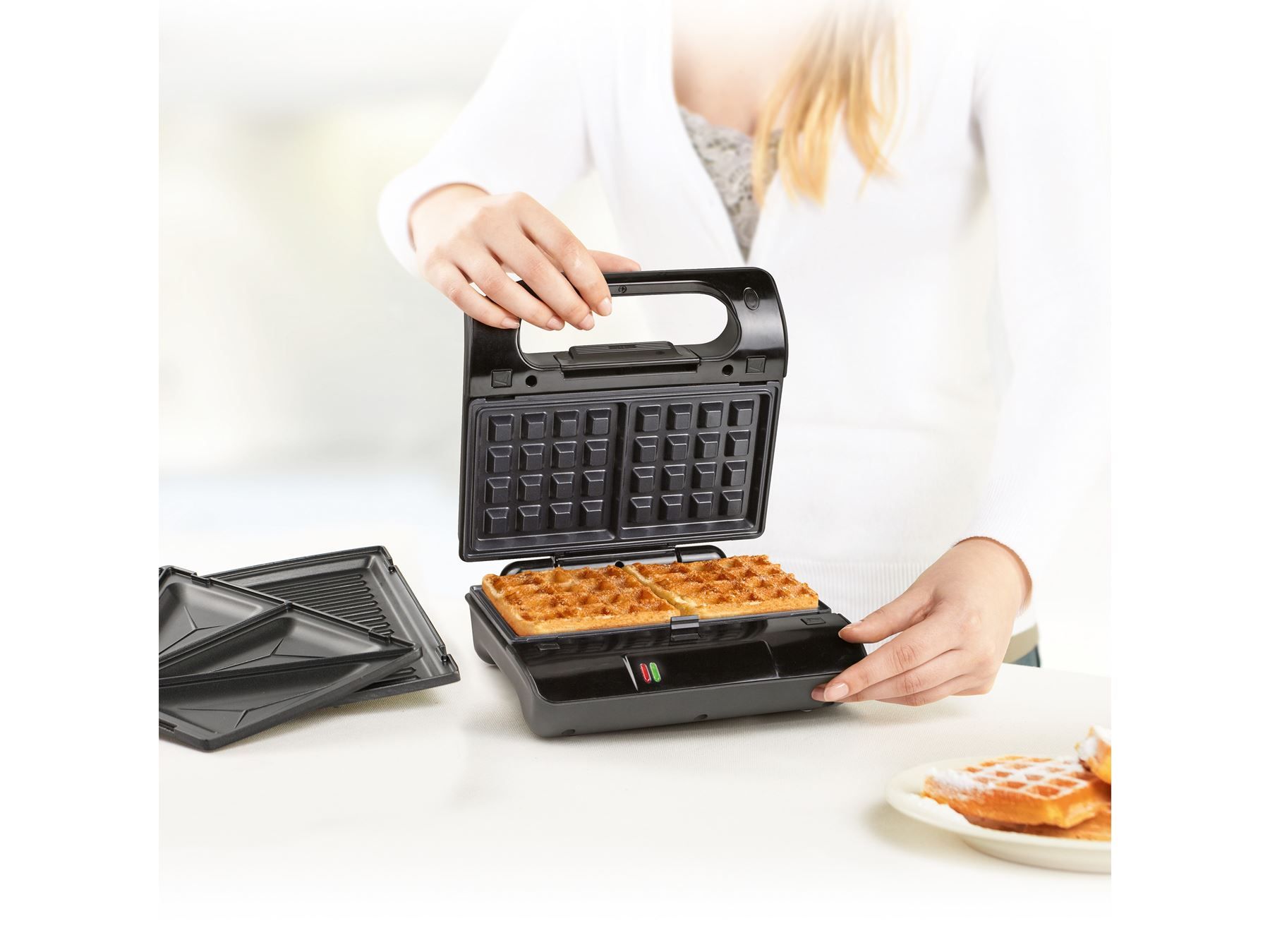 Elettrodomestici da cucina: Sandwichmaker, Sandwich Toaster 3 in1 – Nuovo e nell'imballaggio originale da Wettingen venduto da kochshop 1